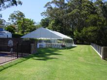 6m x 3.6m White Peg & Pole Marquee